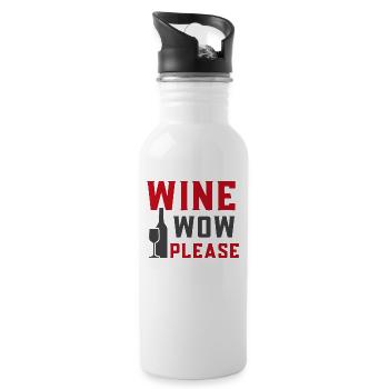 cry now please - Water bottle with straw - white - Right