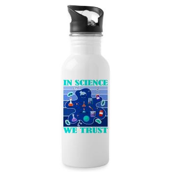 Science Research Laboratory Studies - Water bottle with straw - white - Right
