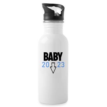 Pregnancy 2023 - Pregnant - Water bottle with straw - white - Right