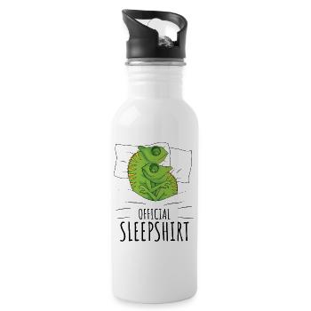 Chameleon - Trinkflasche mit integriertem Trinkhalm - Weiß - Rechts