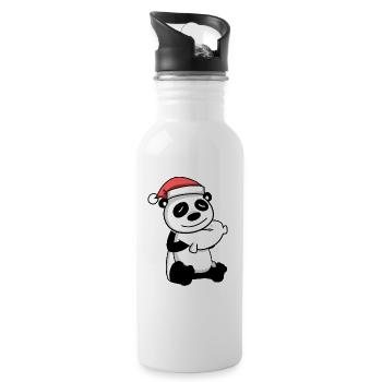 Panda Noël Sommeil Sommeil Sommeil - Gourde avec paille intégrée - blanc - Droite