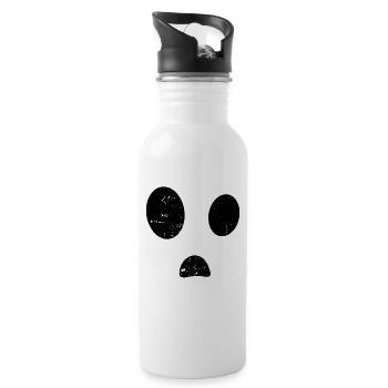 Geister Kostüm Halloween Geist - Trinkflasche mit integriertem Trinkhalm - Weiß - Rechts