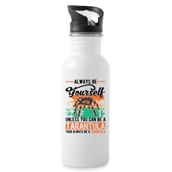 Tarantula Gift Tarantula - Water bottle with straw - white - Right