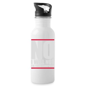 not fix your computer - Water bottle with straw - white - Right