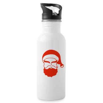 Noël, noël, noël, noël, noël, noël, noël, noël - Gourde avec paille intégrée - blanc - Droite