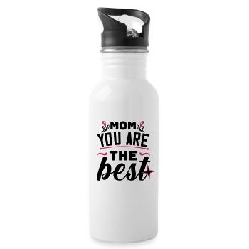 Mother's Day, Mother's Day, Mother's Day, Mother's - Water bottle with straw - white - Right