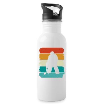 Eishockey  - Water bottle with straw - white - Right