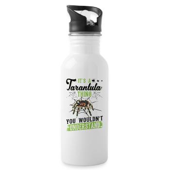 C’est un truc de tarentule Araignée Tarentule - Gourde avec paille intégrée - blanc - Droite