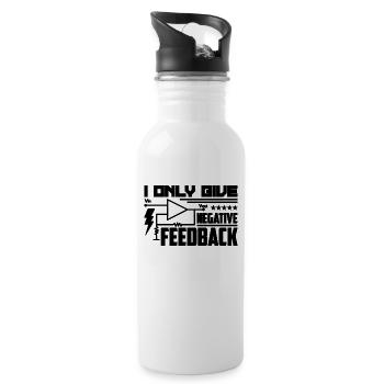 I Only Give Electrician Lover Electrical Engineer - Trinkflasche mit integriertem Trinkhalm - Weiß - Rechts