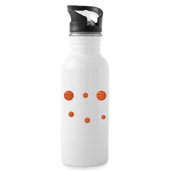 Basketball Cadeau Drôle Pour Un Basketteur Basket - Gourde avec paille intégrée - blanc - Droite