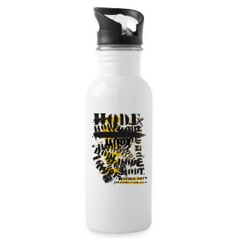 Bitcoin 2023 (Miami) - The Future is Now, Miami - Water bottle with straw - white - Right
