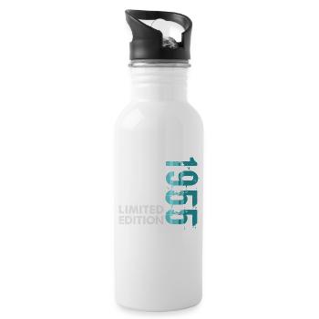 1955 Limited Edition - Trinkflasche mit integriertem Trinkhalm - Weiß - Rechts