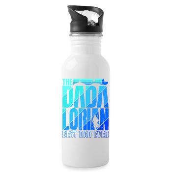 The Dadalorian - Bleu - Meilleur papa ! - Gourde avec paille intégrée - blanc - Droite