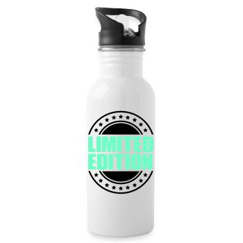Limited Edition - Water bottle with straw - white - Right