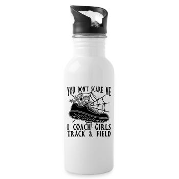 You Don't Scare Me I Coach Race Running Sprinter - Trinkflasche mit integriertem Trinkhalm - Weiß - Rechts