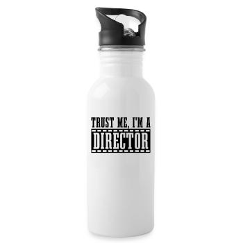 Trust Me I'm A Director Cinema Film Directors - Trinkflasche mit integriertem Trinkhalm - Weiß - Rechts