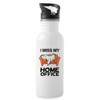 Home Office Miss Humour Drôle - Gourde avec paille intégrée - blanc - Droite