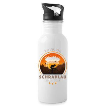 Schraplau Heller - Trinkflasche mit integriertem Trinkhalm - Weiß - Rechts
