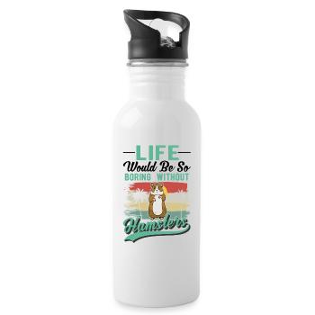 Hamster Owner Golden Hamster Hamster - Water bottle with straw - white - Right