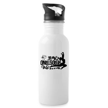 This Is My Handstand Shirt Backflip Contortionist - Trinkflasche mit integriertem Trinkhalm - Weiß - Rechts