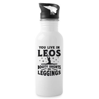 You Live In Leos Booty Gymnastics Contortionist - Trinkflasche mit integriertem Trinkhalm - Weiß - Rechts