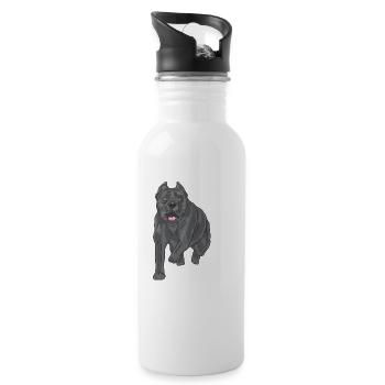 Cane Corso - Water bottle with straw - white - Right