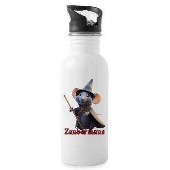 Zaubermaus - Trinkflasche mit integriertem Trinkhalm - Weiß - Rechts