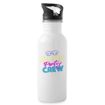 Malle Party Crew - Water bottle with straw - white - Right