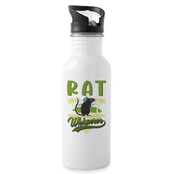 Rats Whisperer Domestic Rat Rat Owner - Water bottle with straw - white - Right