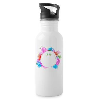 Malle Party Crew - Water bottle with straw - white - Right