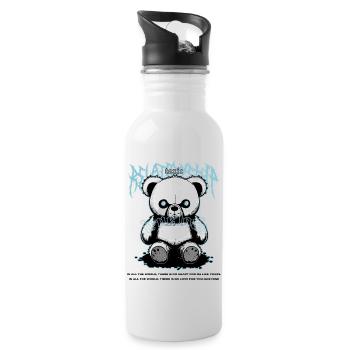 Toxic True Love b - Trinkflasche mit integriertem Trinkhalm - Weiß - Rechts