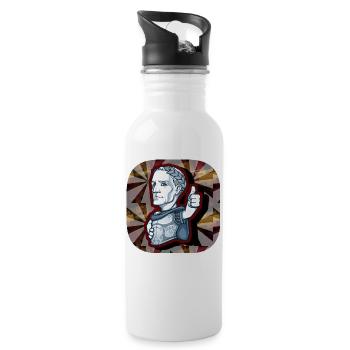 Römer/Rom/Italien - Trinkflasche mit integriertem Trinkhalm - Weiß - Rechts