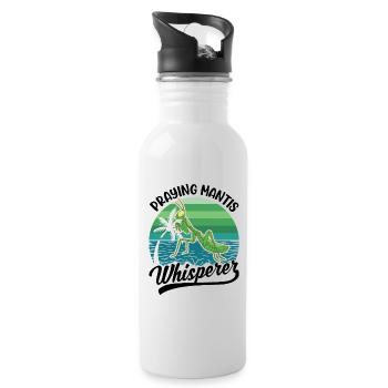 Praying mantis whisperer Mantis Mantis Mantis Mantis - Water bottle with straw - white - Right
