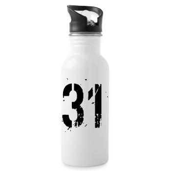 31 Nombre 31 - Gourde avec paille intégrée - blanc - Droite