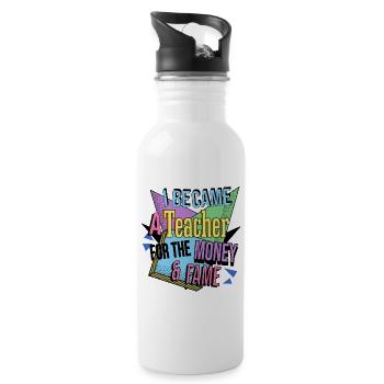 Money & Fame 90's - Water bottle with straw - white - Right