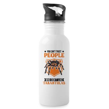 Tarantula Pet Spider Tarantula - Water bottle with straw - white - Right