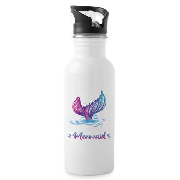 Aunt Of The Birthday Girl - Water bottle with straw - white - Right