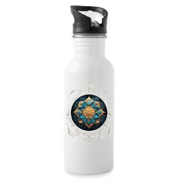 MANDALA VINTAGE COSMIC - Gourde avec paille intégrée - blanc - Droite