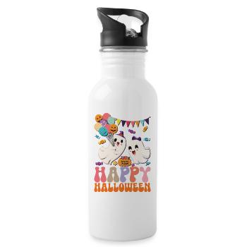 Read More Books - Water bottle with straw - white - Right