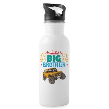 Big Brother, big brother Sticker - Water bottle with straw - white - Right