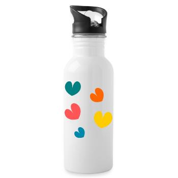 CHRISTMAS. YEAR. ANNIVERSARY. RETIREMENT. DAD. MAMAM. - Water bottle with straw - white - Right