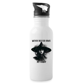 Witch Better Have my Candy - Water bottle with straw - white - Right