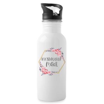 Österreich Innsbruck Mädchen Heimat Geschenk - Trinkflasche mit integriertem Trinkhalm - Weiß - Rechts