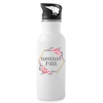 Vorarlberg Österreich Madl Berge Geschenk - Trinkflasche mit integriertem Trinkhalm - Weiß - Rechts