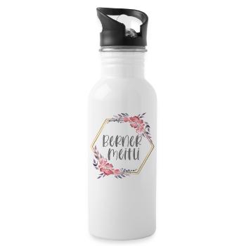 Schweiz Bern Mädchen Heimat Geschenk - Trinkflasche mit integriertem Trinkhalm - Weiß - Rechts