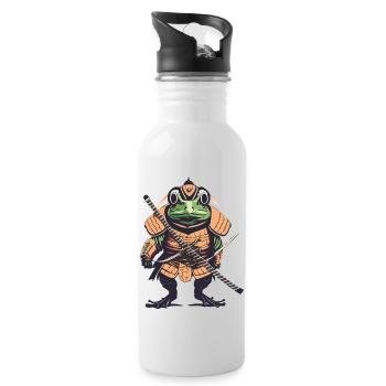 Frog Archer - Water bottle with straw - white - Right