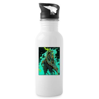 Anime Manga Cyborg: Royal Destroyer - Water bottle with straw - white - Right