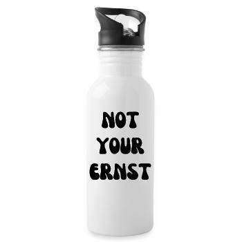 Not your Ernst Denglisch - Trinkflasche mit integriertem Trinkhalm - Weiß - Rechts
