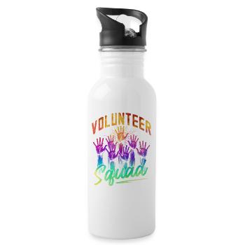 Volunteer Squad - Water bottle with straw - white - Right