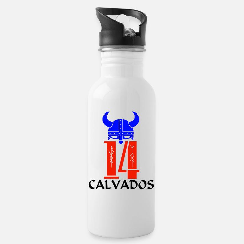 Calvados - Gourde avec paille intégrée - blanc